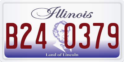IL license plate B240379