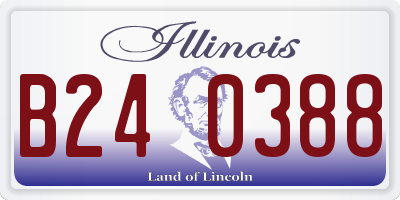 IL license plate B240388