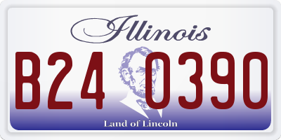IL license plate B240390