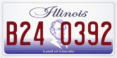 IL license plate B240392
