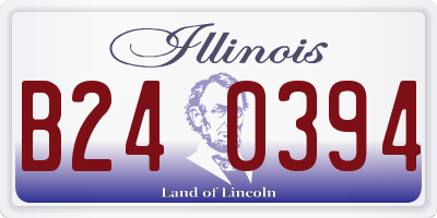 IL license plate B240394