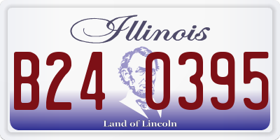 IL license plate B240395