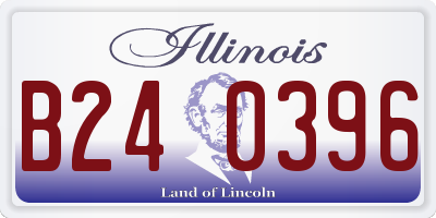 IL license plate B240396