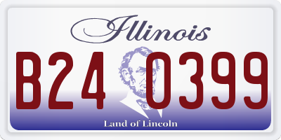 IL license plate B240399