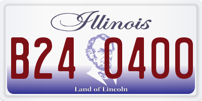 IL license plate B240400