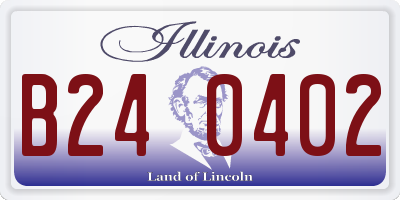 IL license plate B240402