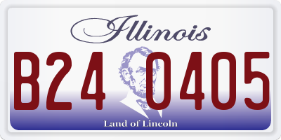IL license plate B240405