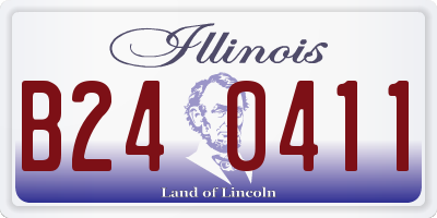 IL license plate B240411