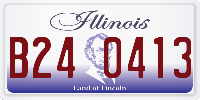 IL license plate B240413