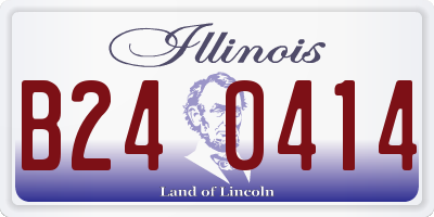 IL license plate B240414