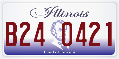 IL license plate B240421