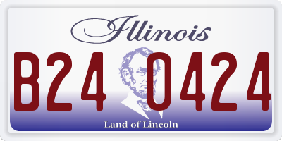 IL license plate B240424