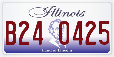 IL license plate B240425