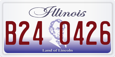 IL license plate B240426