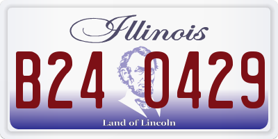 IL license plate B240429