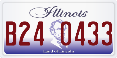 IL license plate B240433