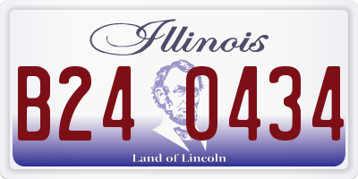 IL license plate B240434