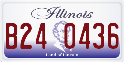 IL license plate B240436