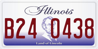 IL license plate B240438