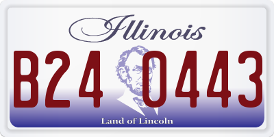 IL license plate B240443