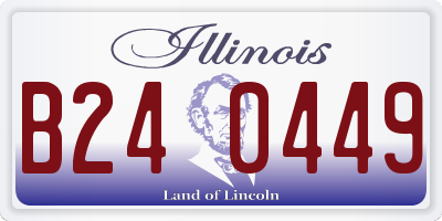 IL license plate B240449