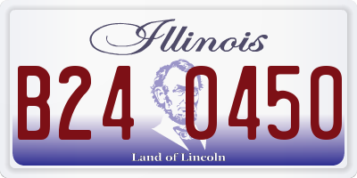 IL license plate B240450