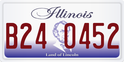 IL license plate B240452