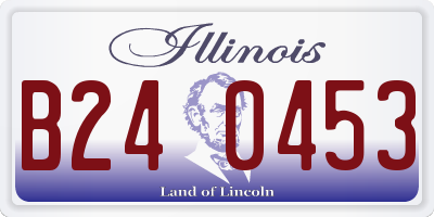 IL license plate B240453