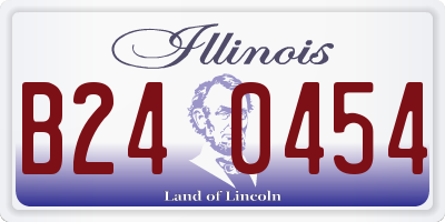 IL license plate B240454