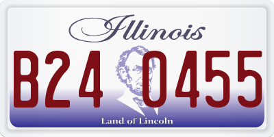 IL license plate B240455