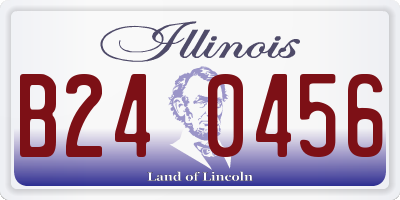 IL license plate B240456