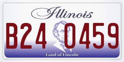 IL license plate B240459