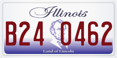 IL license plate B240462