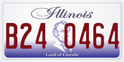 IL license plate B240464
