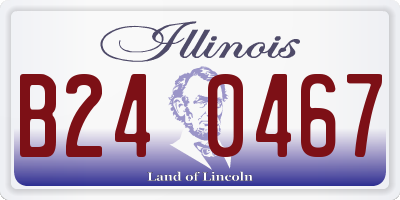 IL license plate B240467