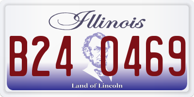 IL license plate B240469