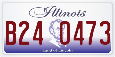 IL license plate B240473