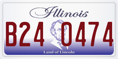 IL license plate B240474