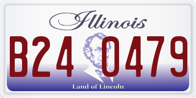 IL license plate B240479