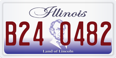 IL license plate B240482