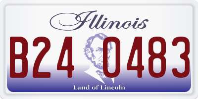 IL license plate B240483