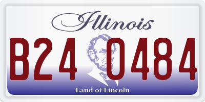 IL license plate B240484