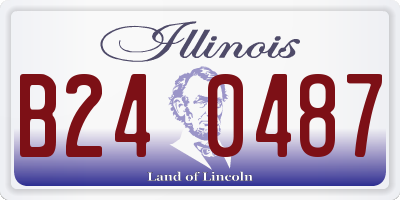 IL license plate B240487