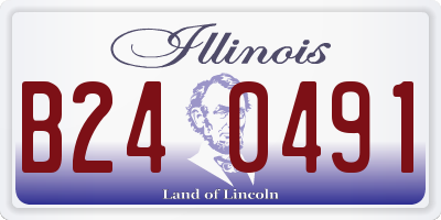 IL license plate B240491