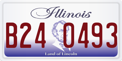 IL license plate B240493