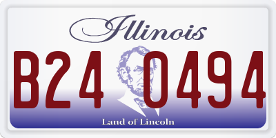 IL license plate B240494