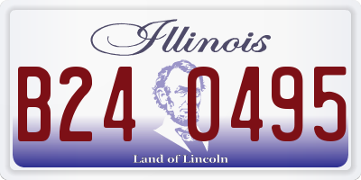 IL license plate B240495