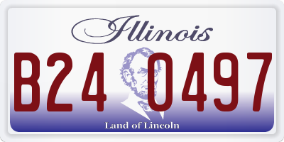 IL license plate B240497