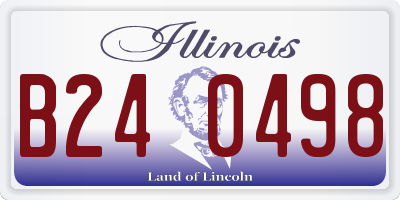 IL license plate B240498