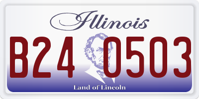 IL license plate B240503